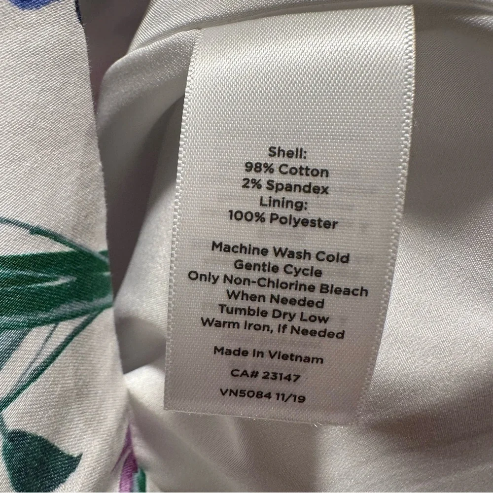Talbots sateen botanical